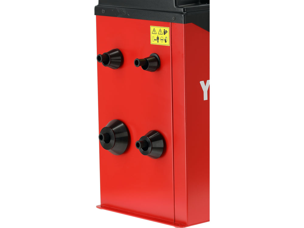 WHEEL BALANCING MACHINE WITH LASER | 250 W | 10–24" | AUTOMATIC A/D MEASUREMENT | ±1 G ACCURACY (YT-08061)