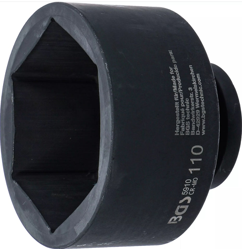 Smūginė galvutė šešiakampė | 25 mm (1") | 110 mm  (5910)