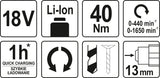 Аккумуляторная дрель-шуруповёрт LI-ION 18V 2 скорости, без аккумулятора