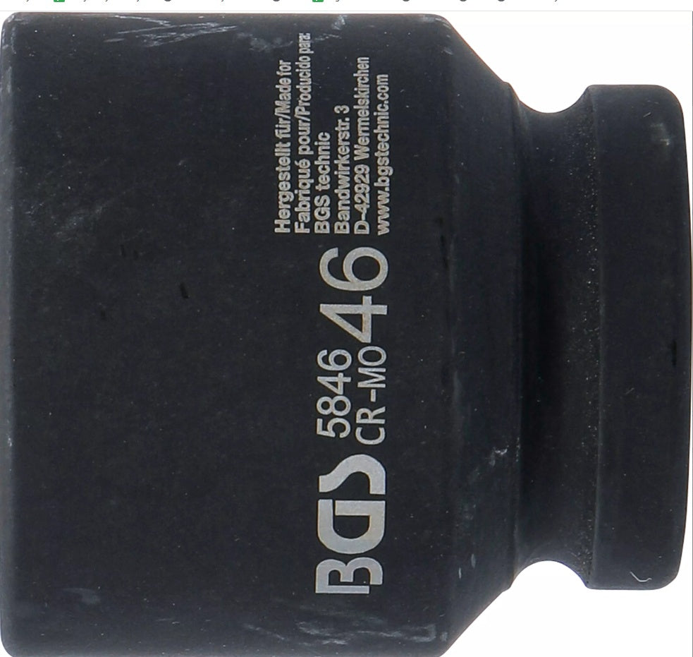 Smūginė galvutė šešiakampė | 25 mm (1") | 46 mm (5846)