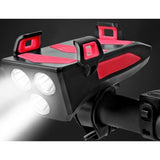 BICYCLE LIGHT WITH PHONE HOLDER | SIGNAL | MULTIFUNCTION / POWERBANK | USB | 3 LED (RBL3)