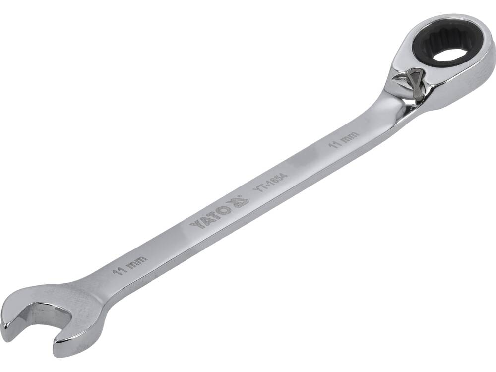 Raktas su terkšle reversinis | 11 mm (YT-1654)