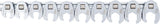 CROWFOOT SPANNER SET | 10 MM (3/8") DRIVE | 10 - 19 MM | 10 PCS. (1756)