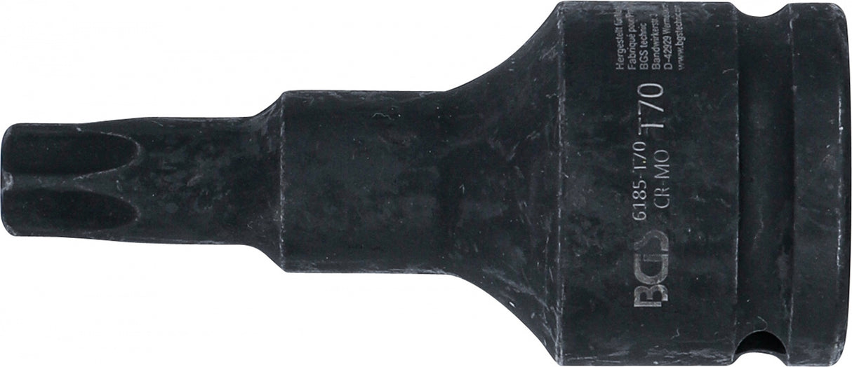 Smūginis antgalis | ilgis 100 mm | 20 mm (3/4") | T-Star (Torx) T70 (6185-T70)