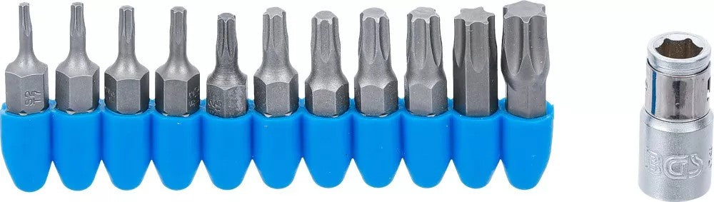 Antgalių rinkinys | 6.3 mm (1/4") | T-star (Torx) | 11 vnt. (784)