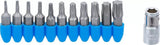 Antgalių rinkinys | 6.3 mm (1/4") | T-star (Torx) | 11 vnt. (784)