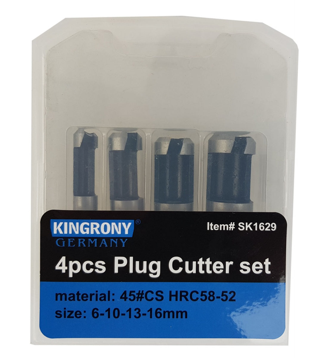 COUNTERSINK / PLUG DRILL BIT SET FOR WOOD | 6/10/13/16 MM | 4 PCS. (SK1629)