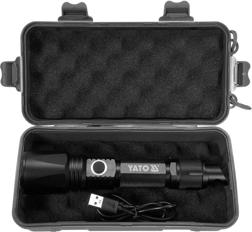 Prožektorius 10W 900LM IP64, LI-ION 3,7V 2200MAH  200M, POWERBANK, ZOOM | Akumuliatorinis (YT-08559)