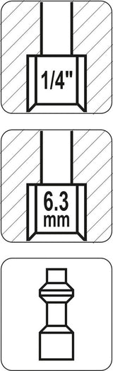 Kištukas 1/4" (vidinis sriegis) (YT-2403)