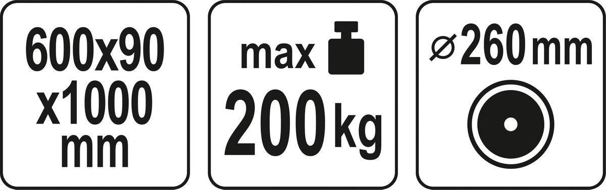 Тележка | 2 колеса | для перевозки больших плит | 200 kg
