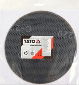 Abrazyvinis tinklinis diskas su Velcro | P220 | 225 mm | 3 vnt. (YT-845863)