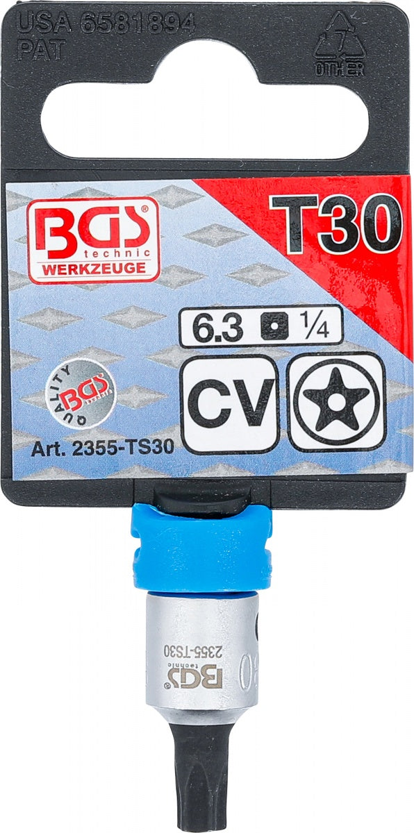 Antgalis 5-kampis 1/4" TS-Star su skyle TS30 (2355-TS30)