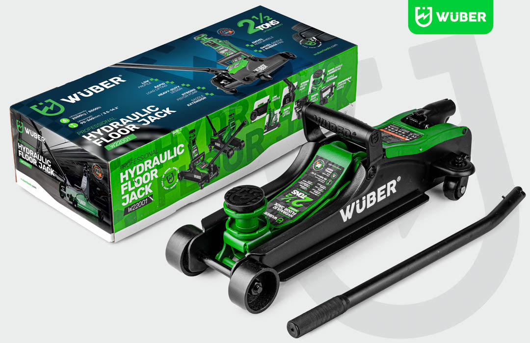 LOW PROFILE HYDRAULIC FLOOR JACK WITH WHEELS WÜBER W22001 | 90-360 MM | 2.5 T (W22001 )
