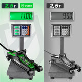 LOW PROFILE HYDRAULIC FLOOR JACK WITH WHEELS WÜBER W22001 | 90-360 MM | 2.5 T (W22001 )