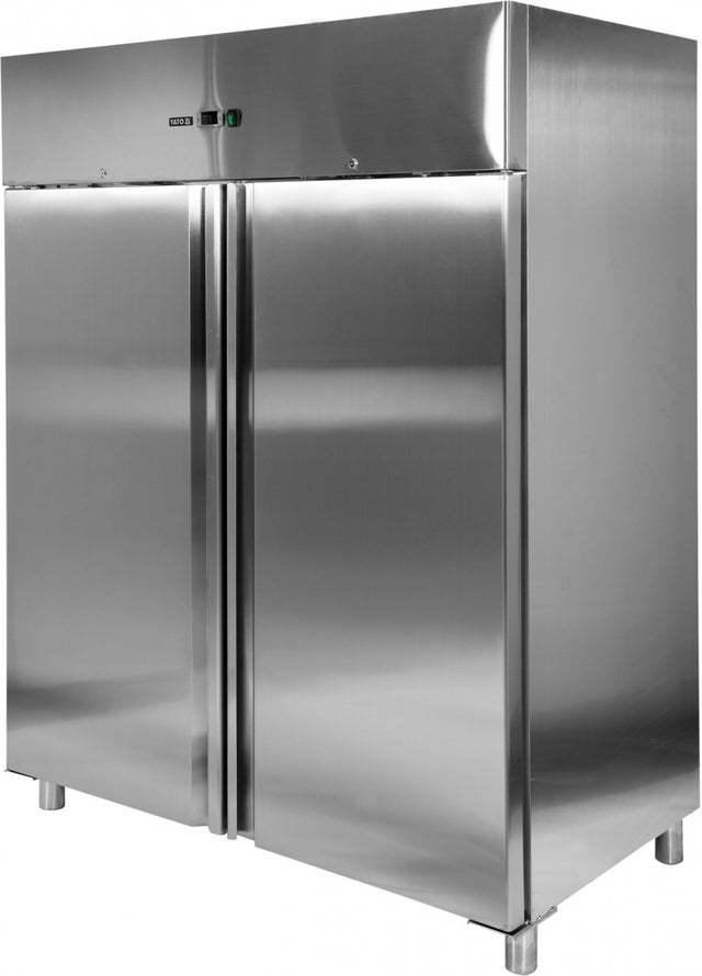 Pramoninis šaldytuvas nerūdijančio plieno | 1200L | 400W | 2 durys | 1340*810*2010 (YG-05220)