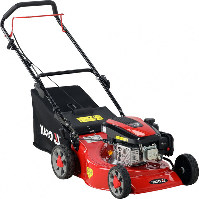 Benzininė vejapjovė su „Loncin“ 2,4 kW varikliu | 46 cm | 60 l (YT-85501)