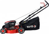Benzininė vejapjovė su „Loncin“ 2,4 kW varikliu | 46 cm | 60 l (YT-85501)