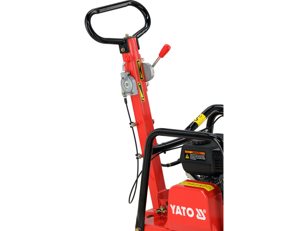 Reversinė vibroplokštė | 28 kN | 6,5 AG | 630 × 400 mm | su transportavimo ratukais (YT-90310)