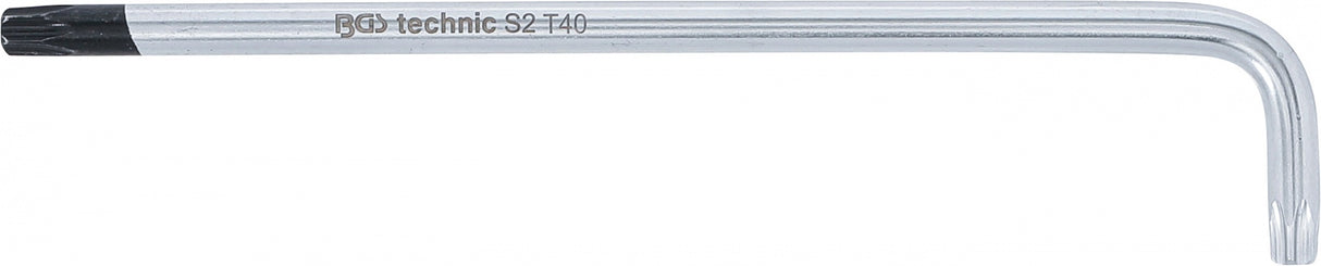 L tipo raktas | ilgas tipas | T-Star (su skyle) (Torx) T40 (794-T40)