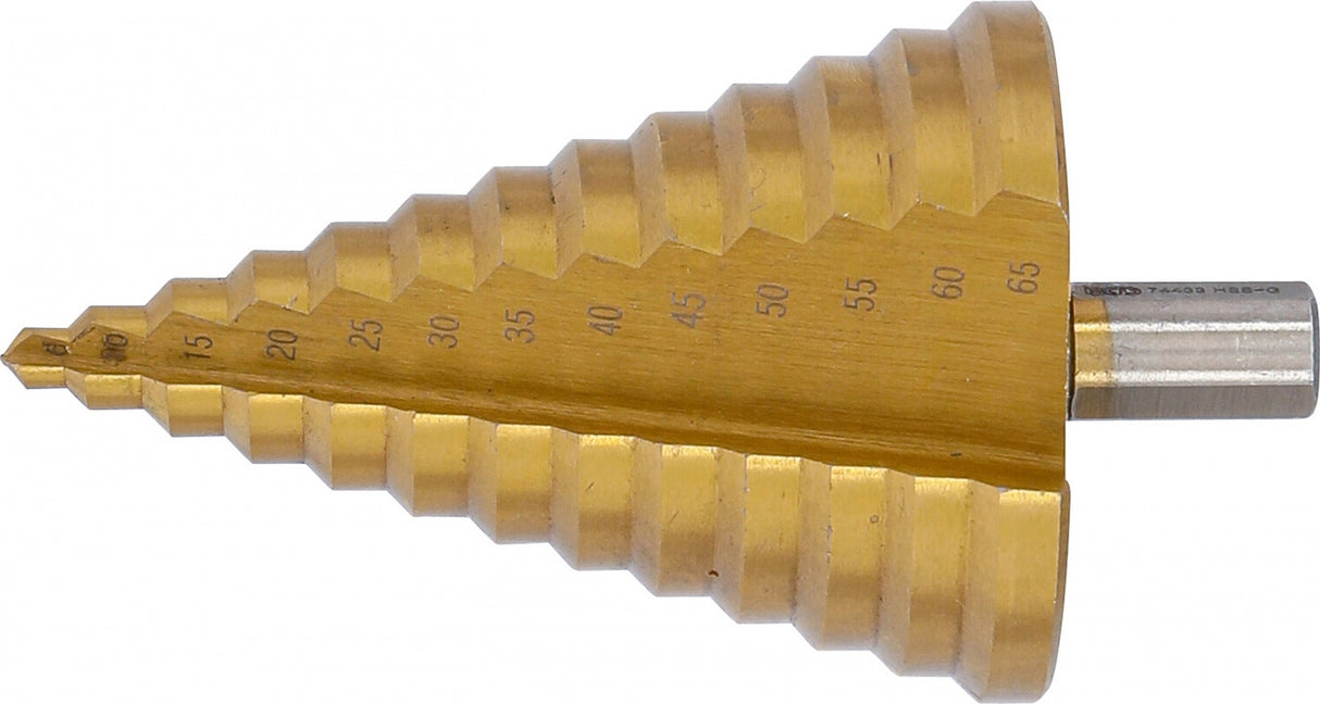 Grąžtas pakopinis | titano nitridas | Ø 6 - 65 mm (74433)