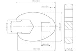 Raktas "varnos koja" | 10 mm (3/8") | 15 mm (1756-15)