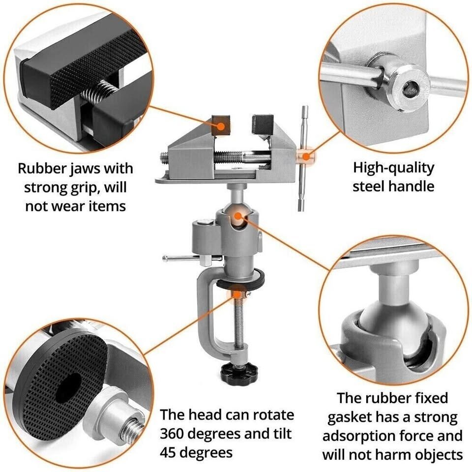 BENCH VICE | SWIVEL | JAWS 75 MM (SK36075M)