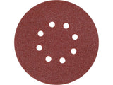 Šlifavimo popierius {velcro) | 8 skylės | 150 mm / P100 | 50 vnt. (YT-834594)