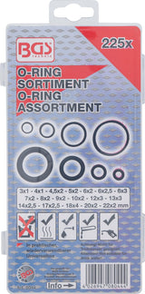 O-RING ASSORTMENT | Ø 3 - 22 MM | 225 PCS. (8044)