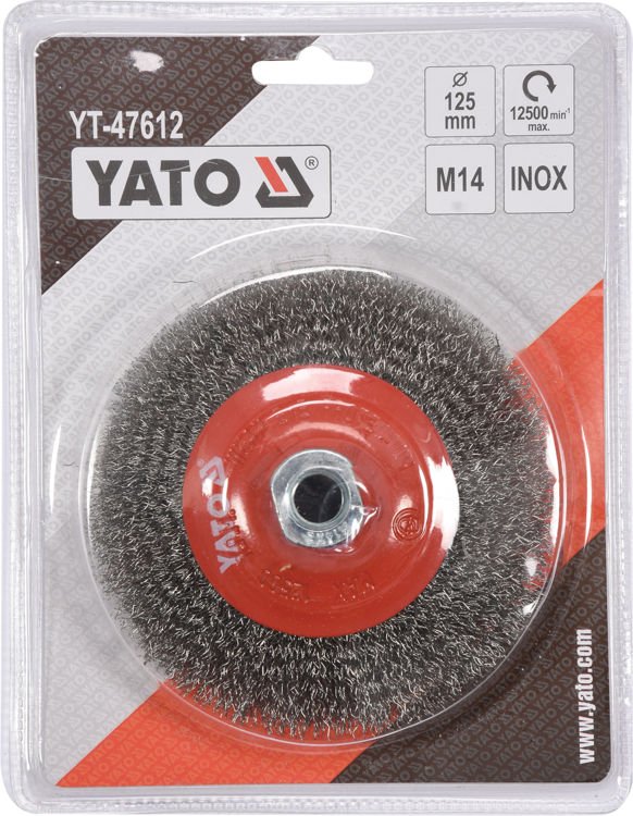 CUP BRUSH 125MM M14 INOX (YT-47612)
