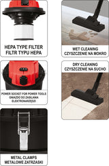 VACUUM CLEANER 1400W 20L WET/DRY (YT-85700)