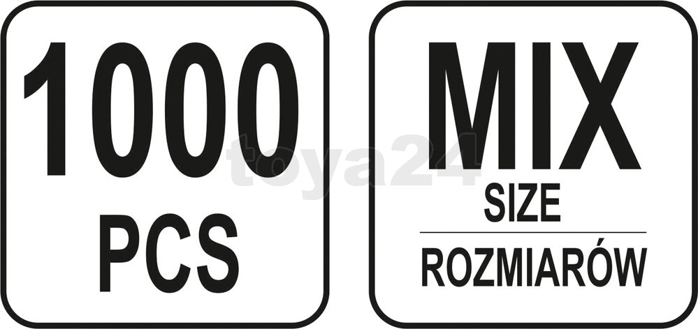 Segtukų rinkinys | 1000 vnt. (YT-06885)