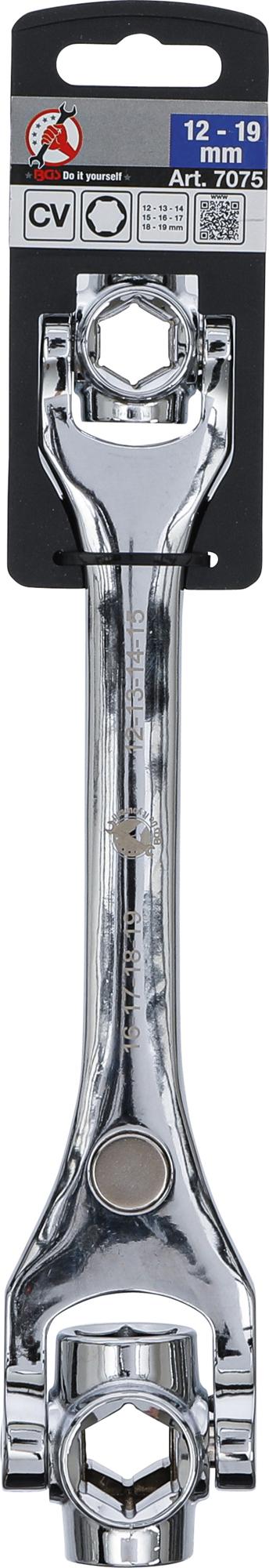 Specialus veržliaraktis | 8-in-1 | šešiakampis 12-19 mm (7075)