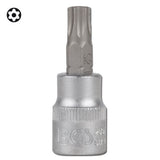 BIT PRESSED INTO SOCKET | 10 MM (3/8") | T-STAR WITH HOLE | (TORX) T50 (2598)