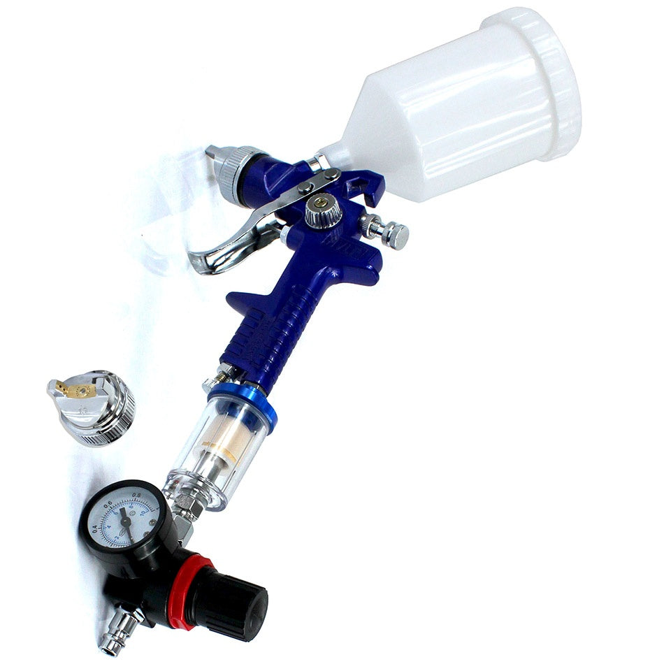 SPRAY GUN | HVLP | 600 CM³ | Ø 1.4 MM / Ø 1.7 MM | 3 IN 1 SET (H827-F)