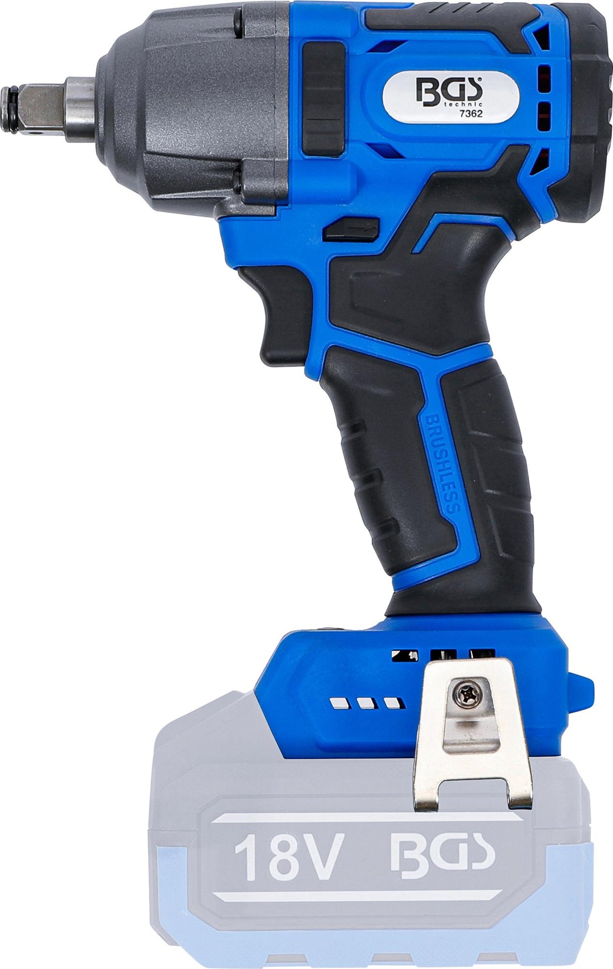 CORDLESS IMPACT WRENCH | BRUSHLESS | 12.5 MM (1/2") | 400 NM | 18 V | WITHOUT RECHARGEABLE BATTERY (7362)