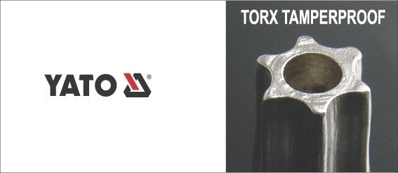 L tipo raktų rinkinys | labai ilgi | T-Star (Torx) su skylėm T10 - T50 | 9 vnt. (YT-0512)