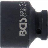 IMPACT SOCKET, HEXAGON | 12.5 MM (1/2") DRIVE | 34 MM (5205-34)