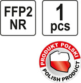 Respiratorius su vožtuvu FFP2/PZ (YT-74949)