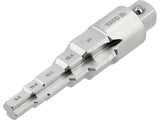 Raktas pakopinis | su adapteriu | 9.6 / 11.6 / 12.7 / 16.4 / 21 mm (YT-03319)
