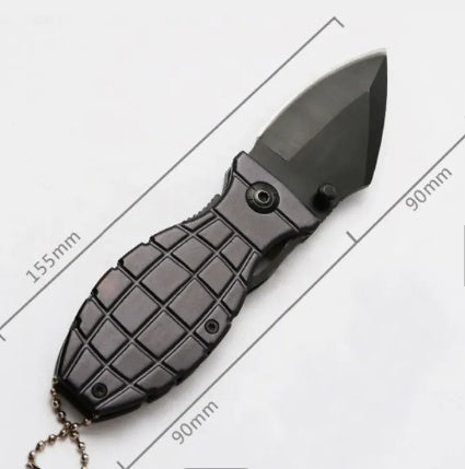 BENT KNIFE | ALUMINIUM HANDLE WITH BLACK FINISH | 15.5 CM (FK6B)