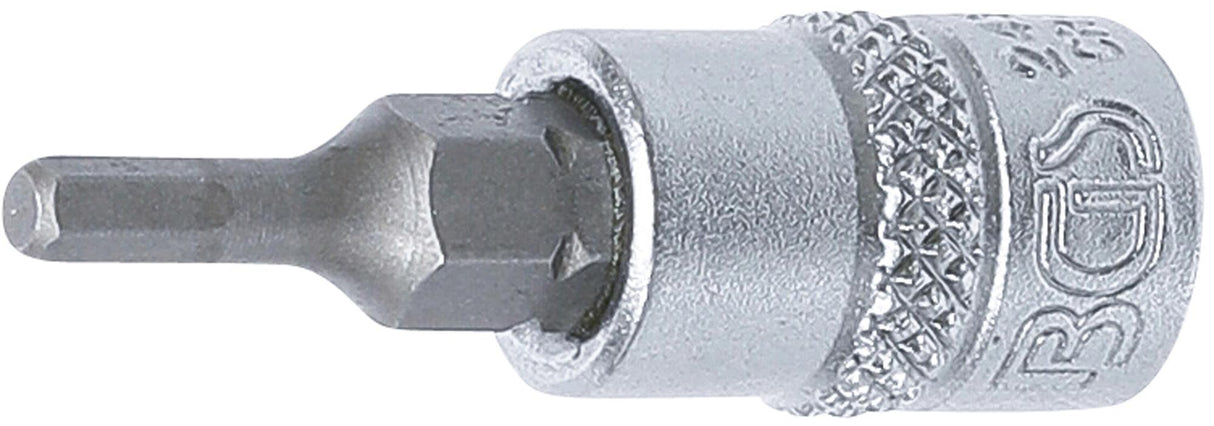 Antgalis įpresuotas į galvutę | 6,3 mm (1/4") | hex šešiakampis 3 mm (2497)