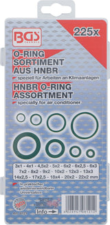 O-RING ASSORTMENT | Ø 3 - 22 MM | 225 PCS. (8121)