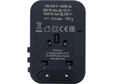 Путешествующий адаптер | универсальный | более 150 стран / USB-C PD 65W