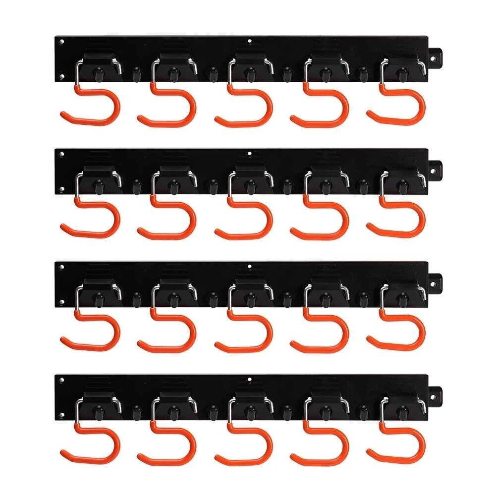 WALL-MOUNT TOOL HOLDERS (WITHOUT TOOLS) | 20 HOOKS | 4 PCS. X 40 CM | 160 CM (TH64)