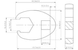 Raktas "varnos koja" | 10 mm (3/8") | 16 mm (1756-16)