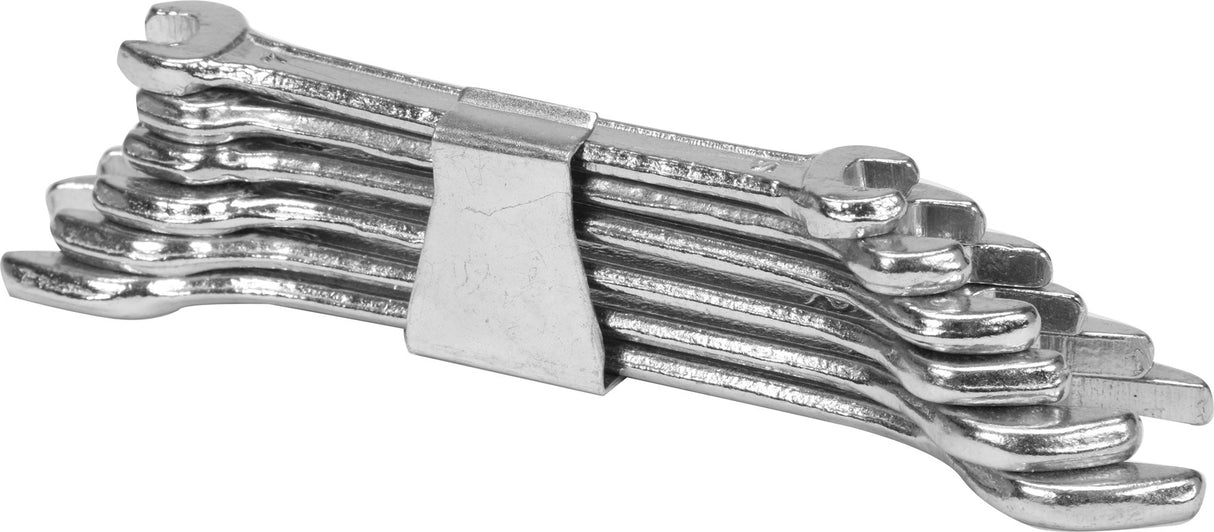 Plokščių raktų rinkinys atviru galu 6 vnt, 6-17 mm (50560)