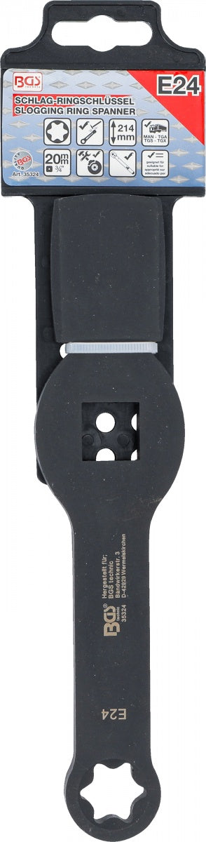 Smūginis raktas | E tipo (Torx) | 20 mm (3/4") | E24 | MAN TGA TGS TGX / MERCEDES-BENZ Atego (35324)