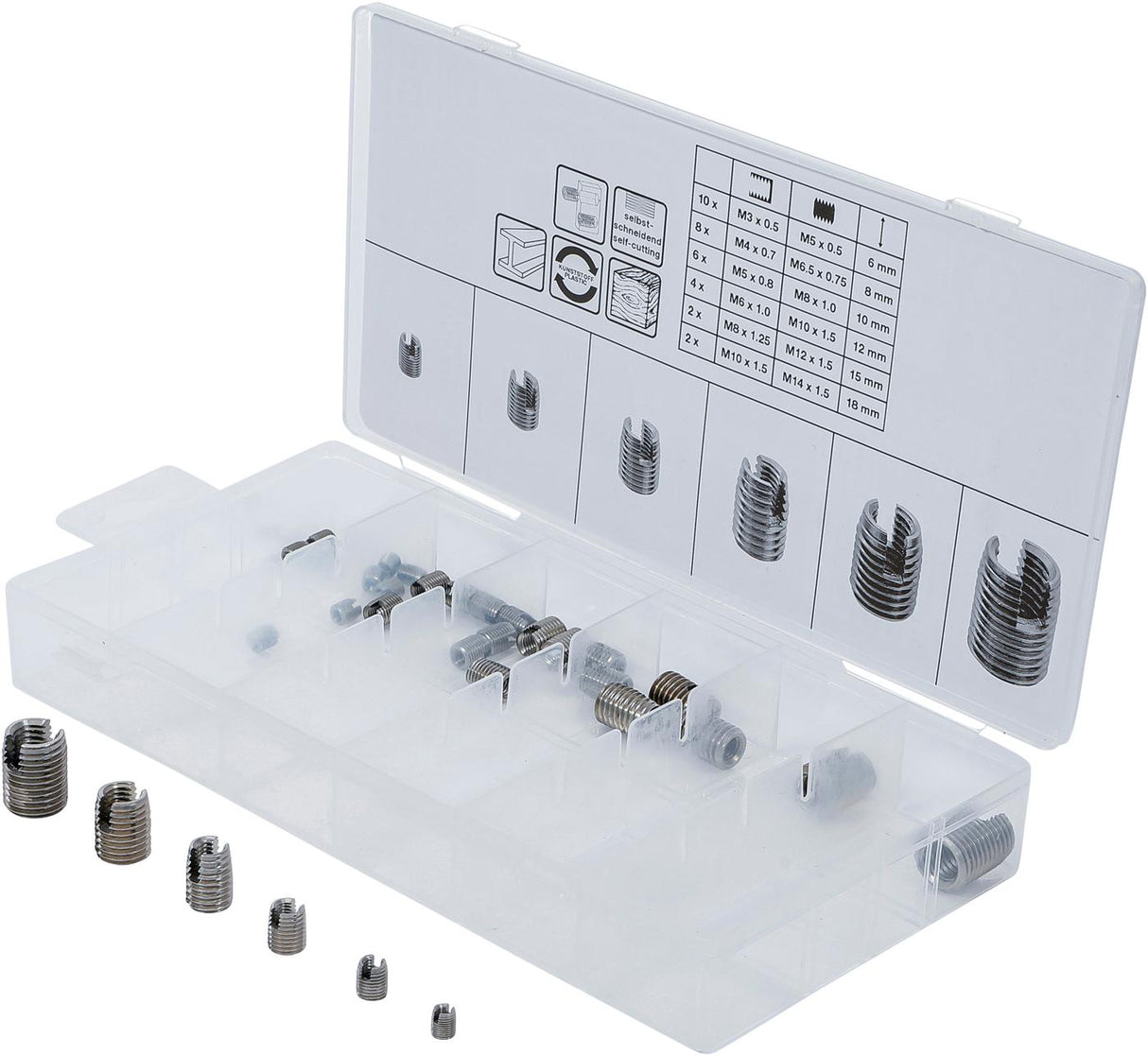 THREAD INSERT ASSORTMENT | SELF-TAPPING | 32-PCS. (6845)