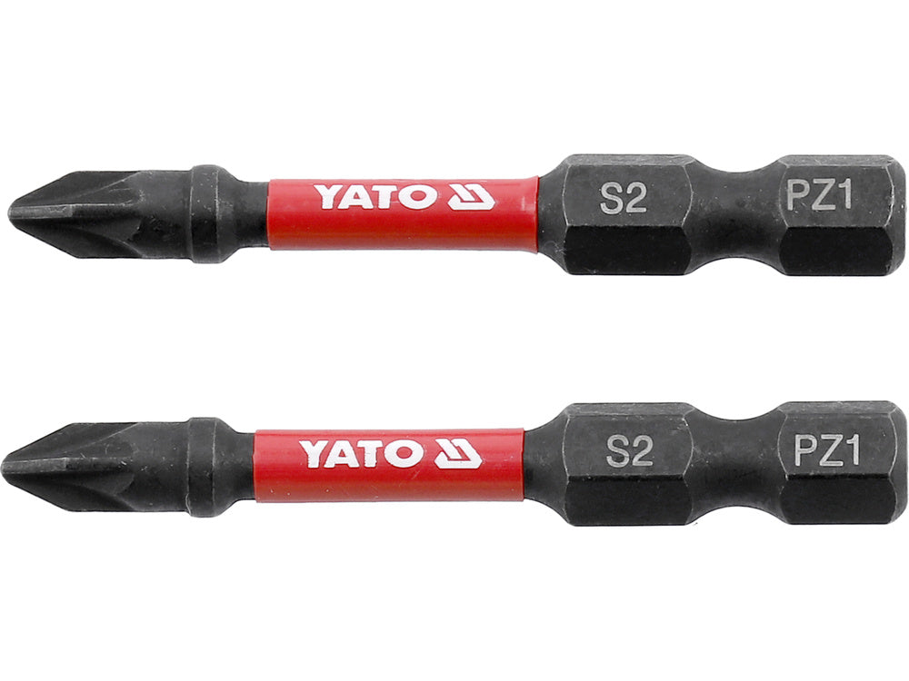 Биты ударные | 6,3 mm (1/4") | S2 | крестовые PZ1 | 2 шт.