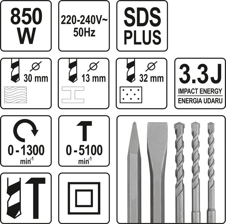 Перфоратор | SDS PLUS | 850W